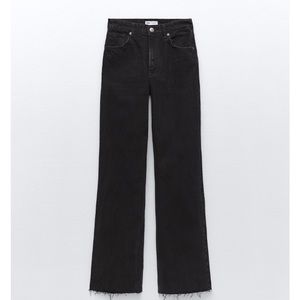NWT Zara Wide Leg Black Jeans